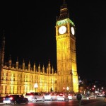 vista parlamento e big ban by night